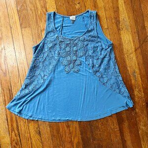 Cupio Dusty Blue Tank Top